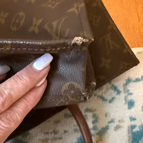 LOUIS VUITTON Monogram SAC PLAT Bag Vintage - Picture 10 of 16